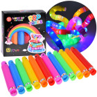 POP TUBE sensoriniai šviečiantys LED vamzdeliai, 12 vnt., ZA4709