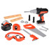 Vaikų įrankių rinkinys su gręžtuvu ir priedais