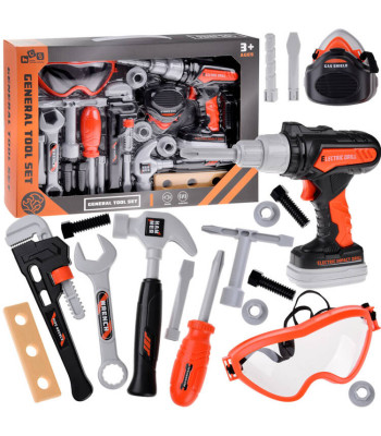 Didelis meistro įrankių rinkinys su suktuvu, plaktuku ir raktu ZA4732