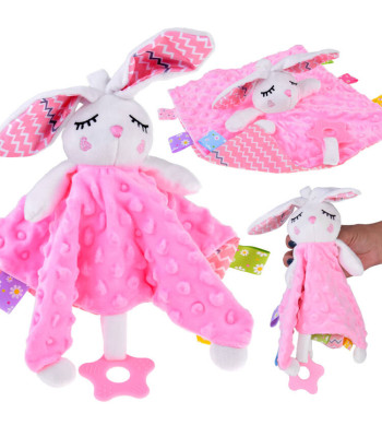 Pliušinis triušiukas su ramintuvu ir kramtuku