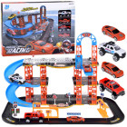 Daugiaaukštis automobilių stovėjimo aikštelė su liftu ir trasomis