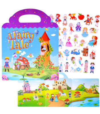 Pasakų albumas su lipdukais Princesės pilis ZA4763