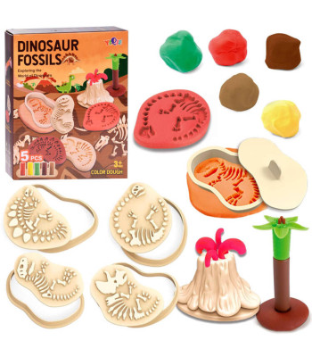 Masa plastiška figūrėlėms dinozaurai