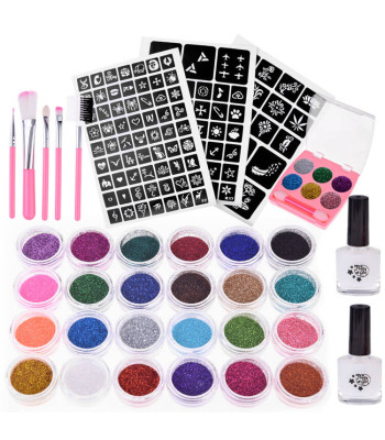 Didelis blizgučių tatuiruočių rinkinys