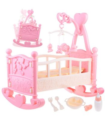 Didelė lovytė supynė lėlei su karusele