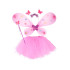 Šviesiai rožinis kostiumas mažajai fėjai su sparneliais