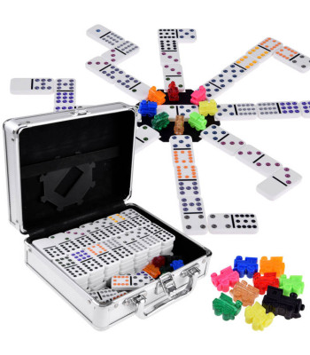 Domino ir Meksikietiškas Traukinys Žaidimų Rinkinys