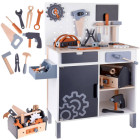 DIDELIS MEDINIS DIRBTUVĖS RINKINYS SU ĮRANKIAIS IR DĖŽE MAŽAM MEISTRELIUI