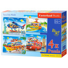 Puzzle 4w1 8,12,15,20-elementų Travel the World