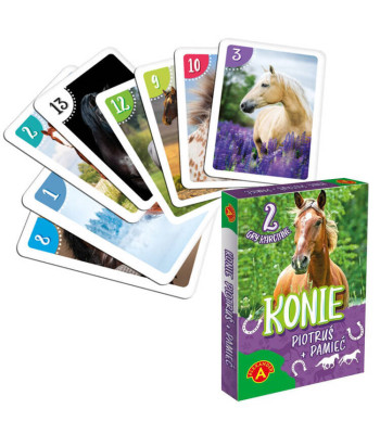Atminties kortų žaidimas „Piotruš Konie“