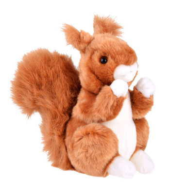 Ruda Voverės Pliušinė Žaislinė 22 cm