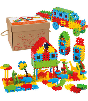 Marioinex Dideli Konstravimo Kaladėlės Waffle 200 vnt.