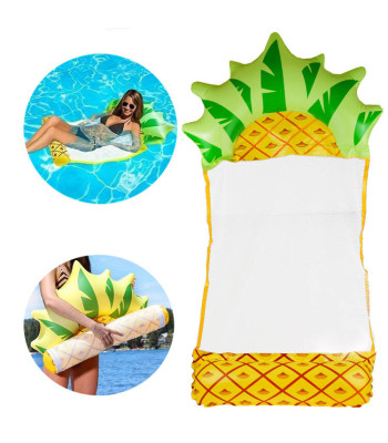 Pripučiama vandens hamako tipo čiužinys ananasas baseinui ir paplūdimiui