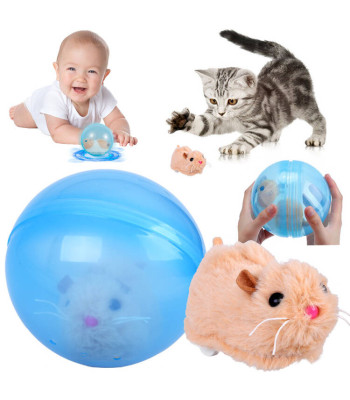 Interaktyvus žaislas „Žiurkėnas rutulyje“