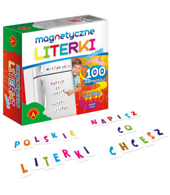 Magnetinės raidės šaldytuvui - 100 dalių