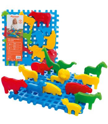 Marioinex Klocki Mini Zwierzyniec 14 vnt. ZA5038