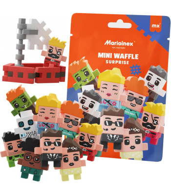 Marioinex Mini Waffle Surprise 2 viename maišelio figūrėlė ir kaladėlės
