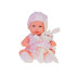 Bobas Lėlė Naujagimis su Rožine Kepuraite ir Suknele