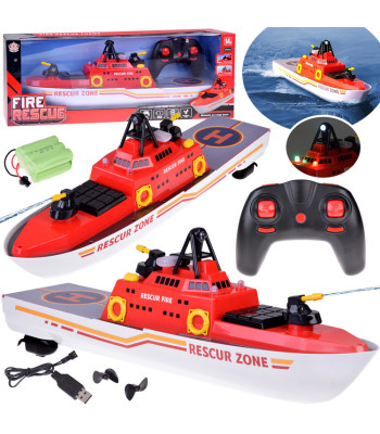 Zaislinė nuotoliniu būdu valdoma gaisrinė valtis RC0640