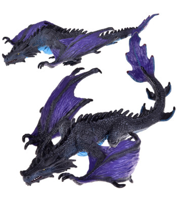 Figūrėlė Violetinis Drakonas su Judančia Burna
