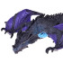 Figūrėlė Violetinis Drakonas su Judančia Burna