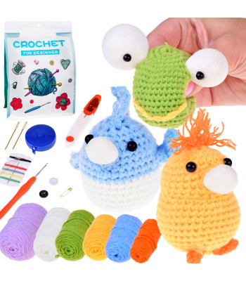 Savo Gniotko kūrimo rinkinys su nėrimo kabliu ir siūlais