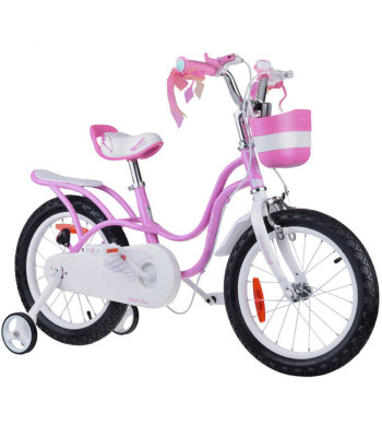 RoyalBaby Dviračiai 16" Little Swan retro vaikiškas krepšelis ratukai RB16-18