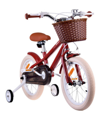 RoyalBaby Dviračiai 16" MACARON Retro Vintage Vaikiški Su Šoniniais Ratais