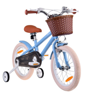 RoyalBaby Dviratis 16" MACARON retro vintage vaikiškas