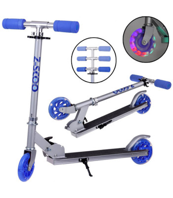 Lengvas sulankstomas paspirtukas su šviečiančiais ratais, idealus vaikams SP0786