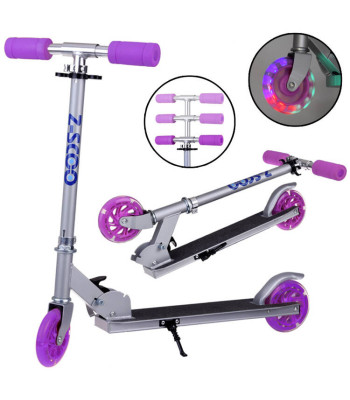 Lengvas Sulankstomas Paspirtukas su Šviečiančiais Ratais, Idealus Vaikams SP0786