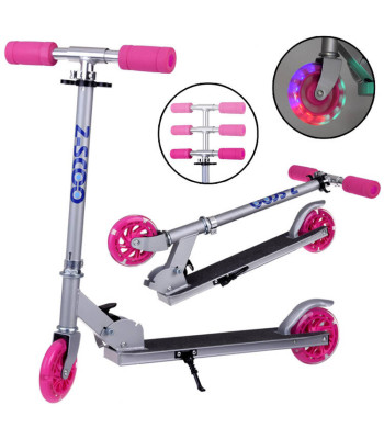 Vaikų paspirtukas su šviečiančiais ratais SP0786