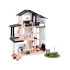 Modernus medinis lėlių namelis lofto stiliuje + lėlės ir baldai ZA5073