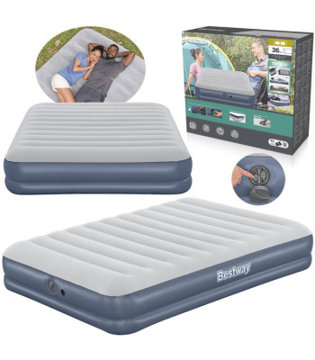 Bestway dvivietis pripučiamas čiužinys Tritech Air su pompa 203x152x36cm