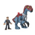 Jurassic World Imaginext figūrėlių rinkinys Therizinosaurus ir Owen