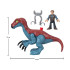 Jurassic World Imaginext figūrėlių rinkinys Therizinosaurus ir Owen