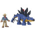 Jurassic World Imaginext figūrėlių rinkinys Stegozauras + Dr. Grant