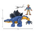 Jurassic World Imaginext figūrėlių rinkinys Stegozauras + Dr. Grant