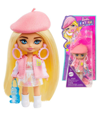 Stilinga lėlė Barbie Extra Mini Minis su beretu