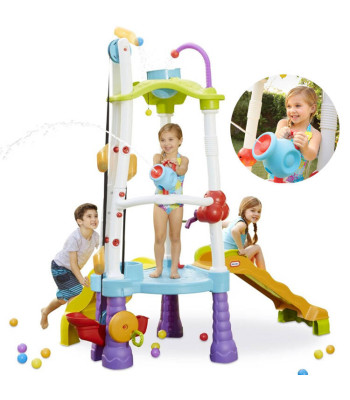 Little Tikes Didelė Vaikų Žaidimų Aikštelė su Nusileidimo kalneliu ir Vandens patranka
