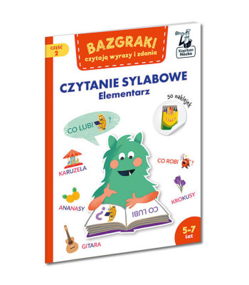 Bazgraki skaito žodžius ir sakinius. Elementorius 5-7 metų skaitymas skiemenimis KS0879