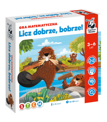 Kapitanas Moksliukas: Gerai skaičiuok, bebrė! Matematinis edukacinis žaidimas