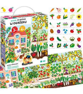 Edukacinės dėlionės "Kas auga darželyje"