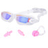 Plaukimo akiniai vaikams ir jaunimui UV Anti-Fog su ausų ir nosies kištukais SP0792 BI