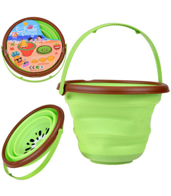 Sulankstomas vaisių kibirėlis vaikams