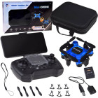 Skraidantis nuotoliniu būdu valdomas mini dronas - sulankstomas modelis su nuotolinio valdymo pultu RC0656