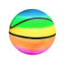 Guminis spalvotas vaivorykštės kamuolys 23 cm vaikams
