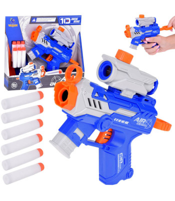 Pistoletas su taikikliu ir minkštomis šoviniais