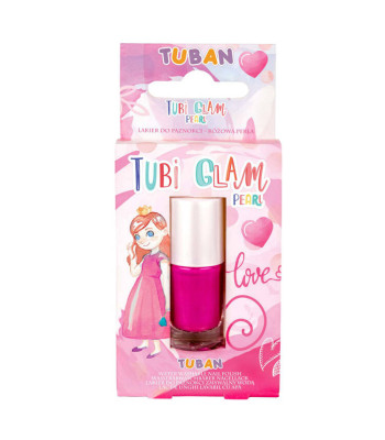Tuban Tubi Glam perlamutriniai rožiniai nagų lakas vaikams 5ml