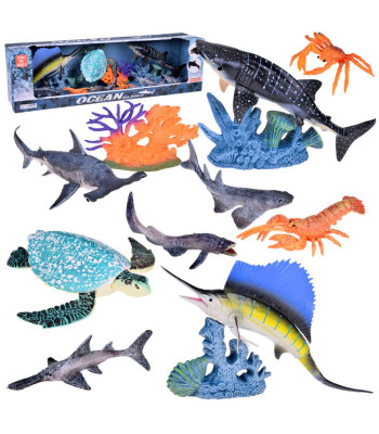 Jūros gyvūnų figūrėlių rinkinys